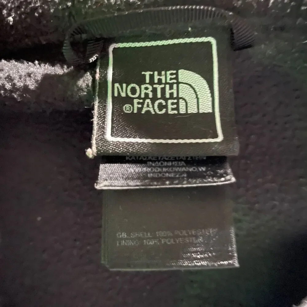 The North Face Jacket Full Zip Fleece Black Outdoor Hiking Classic Men's Size M
